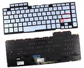 Tastatura Albastra Asus 6037B0172901 iluminata RGB layout US fara rama enter mic