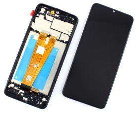 Display Samsung Galaxy A04 2022 A045 cu Rama Black Negru
