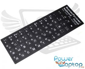 Sticker tastatura laptop layout Rusesc RU negru