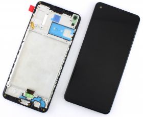 Display Samsung Galaxy A21S A217F OEM Display TFT LCD cu Rama Black Negru