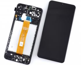 Display Samsung Galaxy A04s A047F OEM cu Rama Black Negru