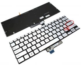 Tastatura Argintie Asus HQ21011920000 iluminata layout US fara rama enter mic