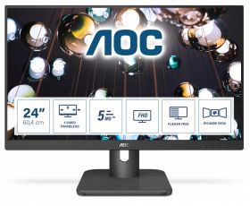 AOC E1 24E1Q monitoare LCD 60,5 cm (23.8') 1920 x 1080 Pixel Full HD LED Negru (24E1Q)