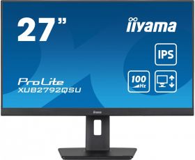 iiyama IIYAMA XUB2792QSU-B6 27inch ETE IPS-panel 2560x1440 100Hz 0.4ms MPRT FreeSync 15cm height adj. stand Pivot 250cd/m HDMI (XUB2792QSU-B6)