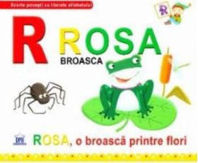 de la Rosa Broasca - Rosa o broasca printre flori cartonat