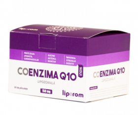 Coenzima Q10 lipozomala 150mg, 30plicuri - Liporom