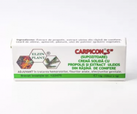 Carpicon H Supozitor, 1,5g x 10buc - Elzin Plan