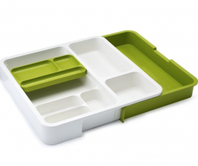 Organizator extensibil pentru sertar VERDE-ALB