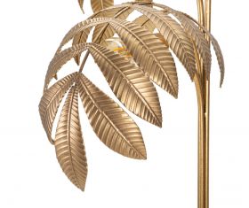 Lampadar, Leaf, Mauro Ferretti, 3 x E27, 40W, Ø68 x 164 cm, fier, auriu