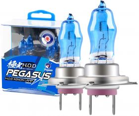 Set 2 becuri Pegasus H7 Xenon EFFECT halogen putere 100W temperatura 6000K