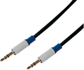 Cablu audio Logilink Jack 3.5 mm Male - Jack 3.5 mm Male, 1.5m, negru