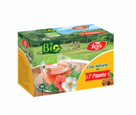 Ceai natural din 7 plante bio, 20 plicuri, Fares