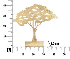 Decoratiune Leaf Tree, Mauro Ferretti, 43.5x8x41.5 cm, fier, auriu