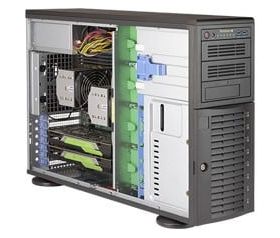 Supermicro SuperWorkstation 7049A-T Intel® C621 LGA 3647 (Socket P) Cabinet metalic (4U) Negru (SYS-7049A-T)