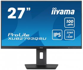 iiyama 27IN LED 2560X1440 1MS 1300:1 DP/HDMI/USB (XUB2793QSU-B6)