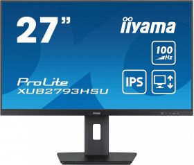 iiyama IIYAMA XUB2793HSU-B6 27inch ETE IPS-panel 1920x1080 100Hz 250cd/m 15cm Height Adj. Stand Pivot Speakers HDMI DisplayPort 1ms (XUB2793HSU-B6)