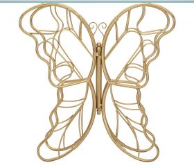 Consola Butterfly, Mauro Ferretti, 110x40x76 cm, fier, auriu