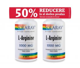 SECOM L-ARGININE 30 TABLETE 1+1 50% REDUCERE LA AL 2-LEA