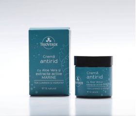 Crema Antirid cu Aloe Vera si Extracte Marine, 60ml - Trio Verde