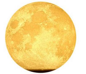 Luna luminoasa cu suport metalic, diametru 13 cm