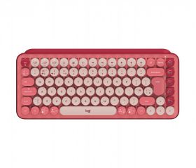 logitech LOGITECH POP Keys Wireless Mechanical Keyboard With Emoji Keys - HEARTBREAKER ROSE INTNL UK (920-010575)