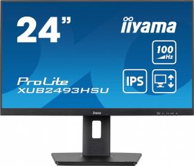 iiyama ProLite 24' XUB2493HSU-B6 Full HD 100Hz FreeSync IPS Monitor (XUB2493HSU-B6)