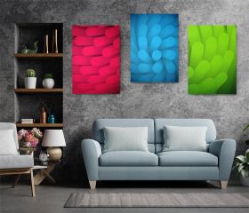Set 3 tablouri minimaliste forme abstracte - Dimensiune multicanvas: 3 tablouri 50x70 cm