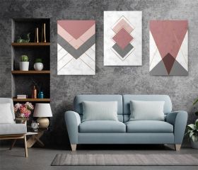 Set 3 tablouri minimaliste forme geometrice - Dimensiune multicanvas: 3 tablouri 80x120 cm