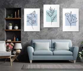 Set 3 tablouri plante variate - Dimensiune multicanvas: 3 tablouri 50x70 cm