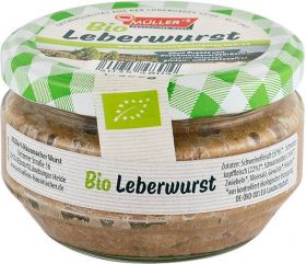 Specialitate BIO din carne de porc cu ficat, 160g, Wurst