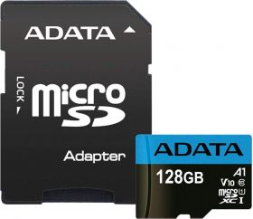 Card memorie ADATA Micro SDXC Clasa 10 UHS-I 128GB + Adapter SD