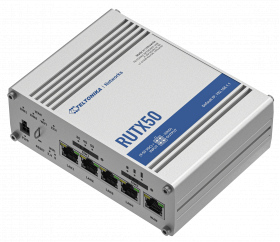 teltonika Teltonika RUTX50 router wireless Gigabit Ethernet 5G Din oţel inoxidabil (RUTX50000000)