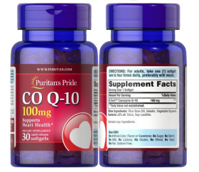 Puritan s Pride CO Q-10 100 mg 30 softgels