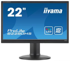Monitor Second Hand Iiyama B2280HS, 22 Inch Full HD LED, VGA, DVI, Display Port