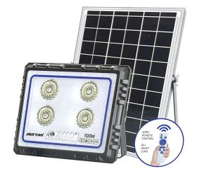 Proiector LED 100W Slim cu Telecomanda si Panou Solar IP66