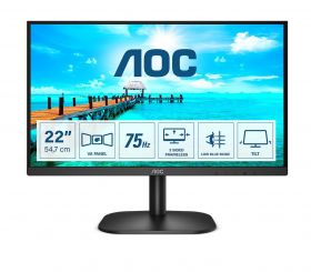 AOC B2 22B2H/EU LED display 54,6 cm (21.5') 1920 x 1080 Pixel Full HD Negru (22B2H/EU)