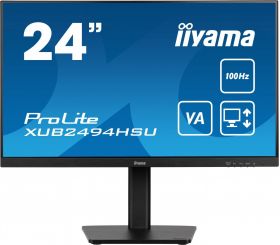 iiyama IIYAMA XUB2494HSU-B6 24inch ETE VA-panel 1920x1080 100Hz 15cm Height Adj. Stand Pivot 1ms MPRT 250cd/m Speakers HDMI (XUB2494HSU-B6)