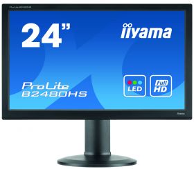 Monitor Second Hand iiYama ProLite B2480HS, 24 Inch Full HD LED, VGA, DVI, HDMI, Grad A-