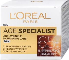 Crema antirid pentru fata de zi Age Specialist 65+, 50ml, L'Oreal Paris