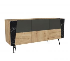 Consola, Tera Home, Fanten Konsol , 150x74.6x46.8 cm, PAL, Safir / Negru