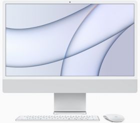 All-In-One PC Apple iMac 24 inch 4.5K Retina, Procesor Apple M1, 8GB RAM, 512GB SSD, 8 core GPU, Mac OS Big Sur, INT keyboard, Silver