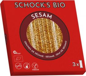 Batoane eco-bio crocante cu susan, 75g Schock's