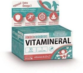 VITAMINERAL A-Z TOTAL, omega-3, vitamine si minerale, 30 capsule, DIETMED-NATURMIL