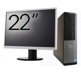 Pachet Calculator Second Hand DELL OptiPlex 7010 Desktop, Intel Core i7-3770 3.40GHz, 8GB DDR3, 240GB SSD Nou + Monitor 22 Inch