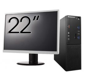 Pachet Second Hand Calculator Lenovo S510 SFF, Intel Core i7-6700 3.40GHz, 8GB DDR4, 256GB SSD + Monitor 22 Inch