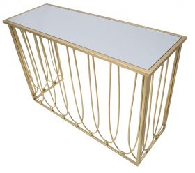 Consola Amelie, Mauro Ferretti, 120x43x80 cm, fier, auriu