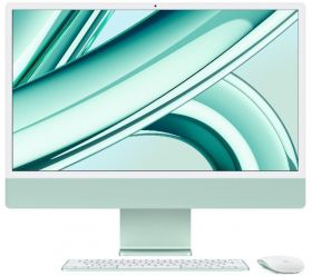 All-In-One PC Apple iMac 24 inch 4.5K Retina, Procesor Apple M3, 8GB RAM, 256GB SSD, 10 core GPU, macOS Sonoma, RO keyboard, Green