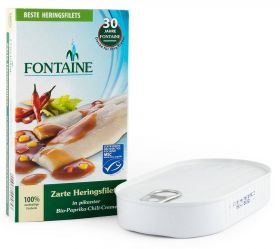 File de hering in sos cu ardei iute, eco-bio, 200g - Fontaine