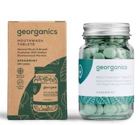 Tablete pentru igiena orala, Spearmint, 180buc - Georganics