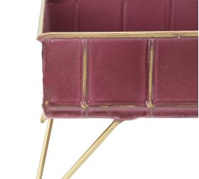 Cutie decorativa Glam, Mauro Ferretti, 32 x 21.5 x 15.5 cm, fier, bordo